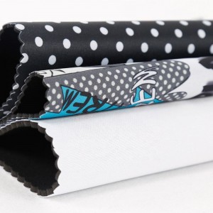 Printed Polyester Neoprene Textile Rubber Sheets Fabric