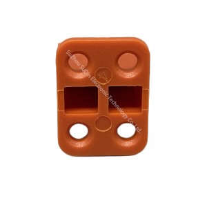 Amphenol AWP-4S Connector Accessory, Orange, Thermoplastic, Wedgelock, ATP Series 4Position