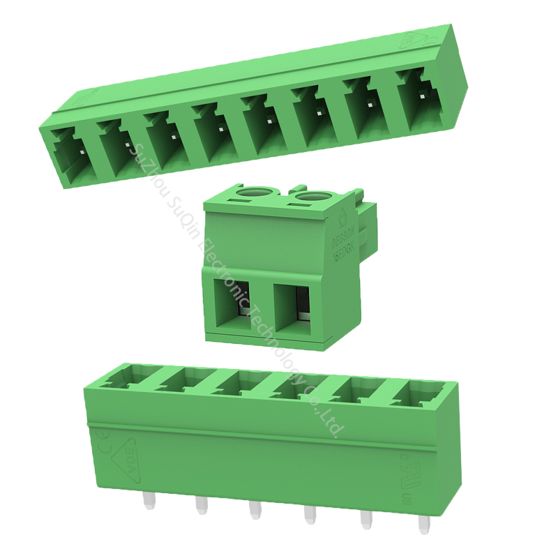 DEGSON 5.08mm spacing Universal installation PCB plug 10010000386 Compatible with multiple types of sockets 15EDGK-3.81