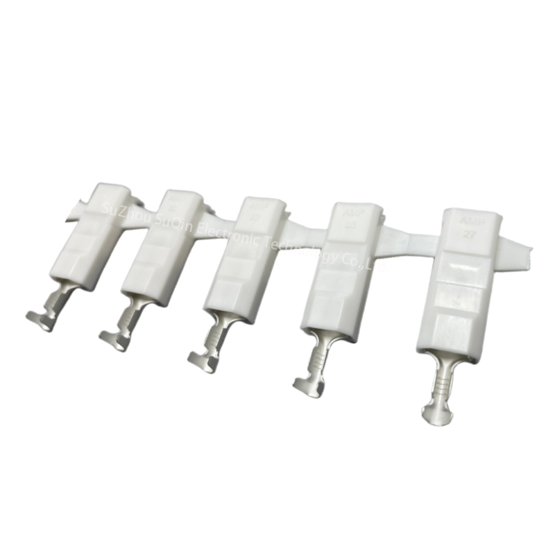 521368-2 TE/AMP 22 – 18 AWG isinxibelelanisi semoto 6.35mm pitch Quick Disconnects Receptacle