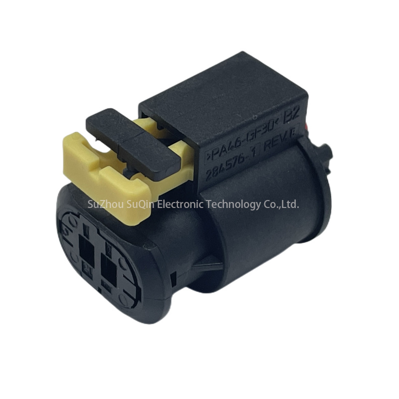 284556-1 Automotive connector socket sensor flat contact system connector female terminal housing
