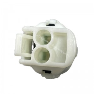7283-7027 2 way female white waterproof wire connector adapters