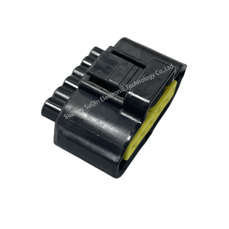 6 Way Electronics Fuel Pump ម៉ូទ័របូមសាំង ដែលជំរុញដោយម៉ាស៊ីនបូមសាំង ការដំឡើង Wire Harness Connector Plug 184060-1