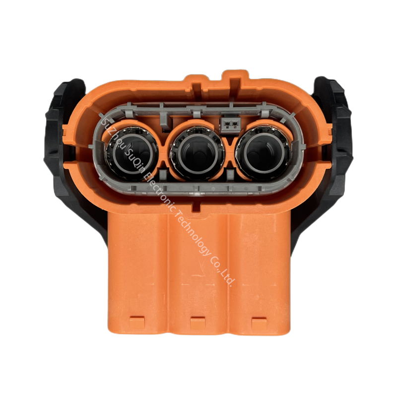 1-2325010-1 AMP+ HVP800 series orange sealable wire-to-wire connection for female terminal housing