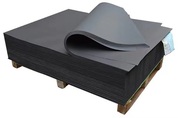 Laminated black paper board
