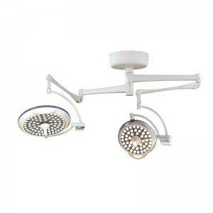 Double Dome ceiling type +External Camera Operation therapic Shadowless Surgical Lamp ,LED Shadowless Medical Light