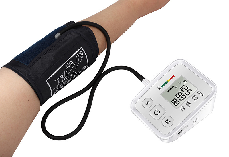 LED screen electronic sphygmomanometer with voice sphygmomanometer intelligent blood pressure measuring instrument arm type