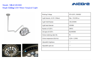 Medical equipment operating lamp MK-Z JD1800 ceiling-mounted surgical light hospital instruments