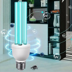 UVC Light Bulb Germicidal UV Sanitizer Light Bulb 25 Watt 254nm Ozone Free E27 UV Lamp Air Purifier
