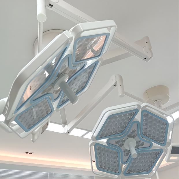 Ceiling Mounted Double Head Adjustable Operating Room LED Surgical Light