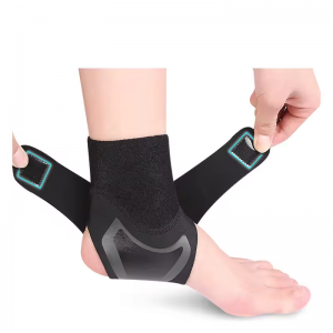 Ankle Support Brace, Adjustable Ankle Strain Protector Strap, Against Sprains Arthritis Compression Wrap Stabilizer