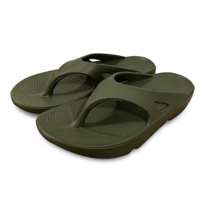 Erhuelung Komfort Slippers mat Arch Support Flip Flop Fir Fraen Summer Athletic Walking Slippers