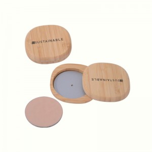 Discount wholesale Pla Eye Liner Tube - FSC Bamboo Series Square Round Edge compact powder Box – YiCai