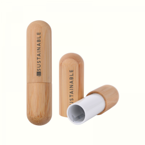 FSC Bamboo Series Two-ended Round Lipstick Packaging