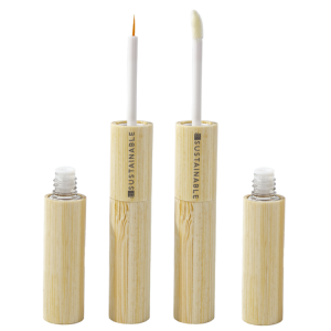 Dual function Bamboo lip gloss tube