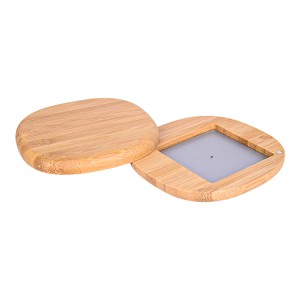Sustainable Bamboo Refillable Compact Powder Container
