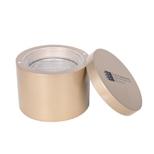Sustainable Refillable Shinning Painted Bamboo Loose Powder Container