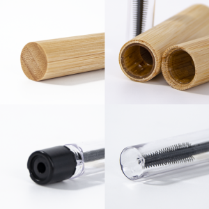 Empty bamboo mascara tube