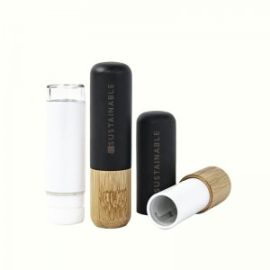 Hot New Products Slim Bamboo Lipstick Tube Customized Logo Sustainable Packaging for Lip Stick Tube