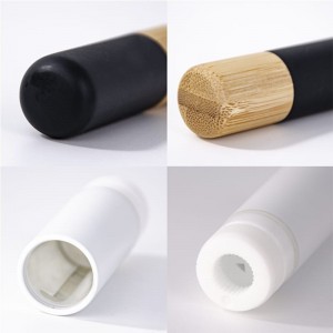 eco friendly bamboo black color lipstick container