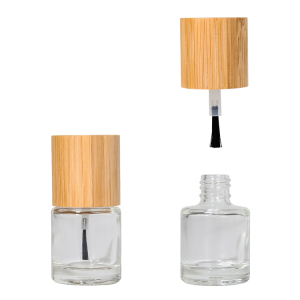 10ml Nail Polish Glass Bottles with bamboo cap