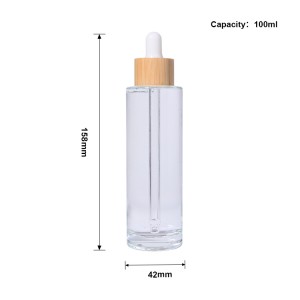 DROPPER GLASS BOTTLE – WITH BAMBOO COLLAR