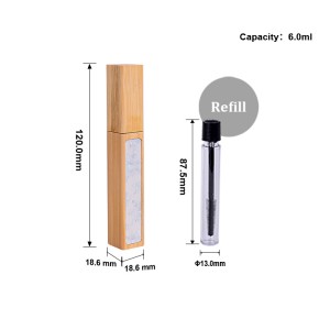 Wholesale 3ml Mini reusable mascara tube Container with Wand Brusher