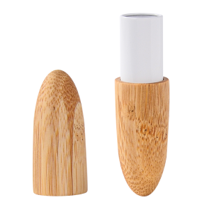 Wholesale Discount OEM Luxury Premium Black Color Unique Mini Sustainable Refill Bamboo Cosmetic Lipsticks Tube
