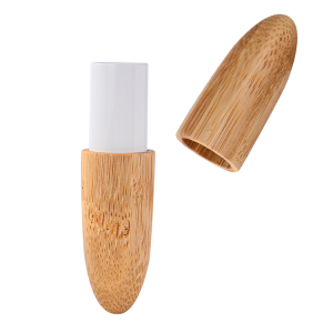 Wholesale Discount OEM Luxury Premium Black Color Unique Mini Sustainable Refill Bamboo Cosmetic Lipsticks Tube