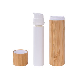 BAMBOO PACKAGING  – SUSTAINABLE & REFILLABLE (Skin Care Packaging / Airless Bottle / Serum Bottle )