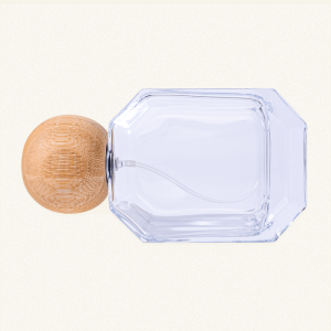 Perfume Bottle with Round Bmaboo Cap