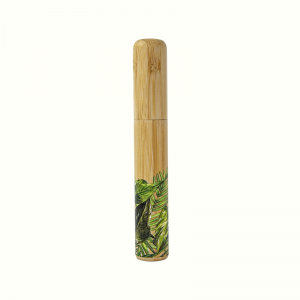 Refillable Natural Green Bamboo Mascara Tube