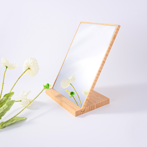 Magnifying Makeup Mirror with Bamboo Base