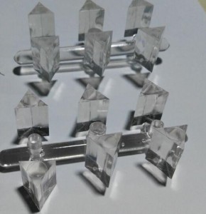 Acrylic Thick wall injection Triangle Side