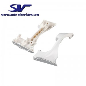 Pearl white plastic handle part of medical phototherapy device for  beauty salons, hospitals, made by flame resistant material