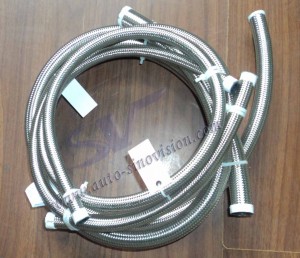 Factory making China Stainless Steel Braided Corrugated Flexible Metal Hose with Quick Coupling End