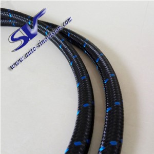 An4 / 6 / 8 / 10 / 12 racing car refitted high temperature and high pressure oil cooler Nylon Braided oil pipe / gasoline / engine oil