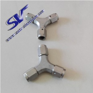 China OEM Gps Box Shell Factory –  An3 stainless steel brake steel throat brake oil pipe tee quick brake hose joint auto modification parts – Sino Vision