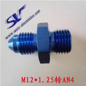 Oil pipe reducer screw metric M12 * 1.5 to an4 / 6 / 8 / 10 / 12 automobile refitting turbocharger oil cooler