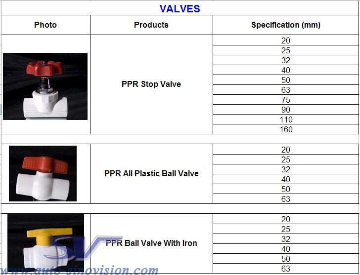 China OEM Grivory Injection Manufacturers –  VALVES – Sino Vision