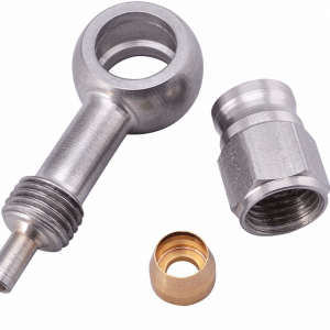 Brake joint, steel, brake oil pipe steel joint, fish eye steel throat, 45 ° An3; BANJOS
