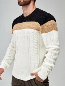 Men’s long-sleeved wool sweater manufacturers