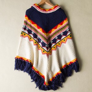 Ladies fashion tassel knitted shawl