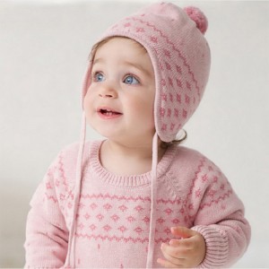 Children’s Knitted Sweater with Three-piece of Hat, Scarf & Glove