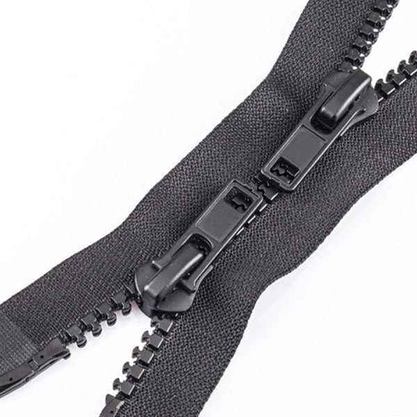 Reasonable price Ivory Polyester Lace Trim - Black Open End Plastic Zipper Resin Zipper – New Swell