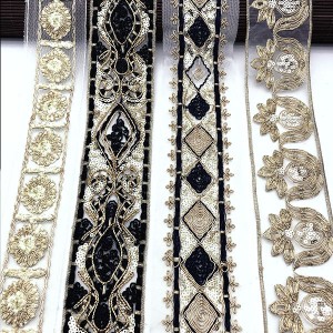 Professional Factory for Hand Sewing Leaf Beads Trim Embroidery Seed Bead Lace Trimming