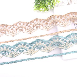 Cheapest Factory China 19cm Reliable Manufacturer Best Selling Beautiful Nylon Lace Fabric Trim for Salefabric Type French Lace · Technics Knitted