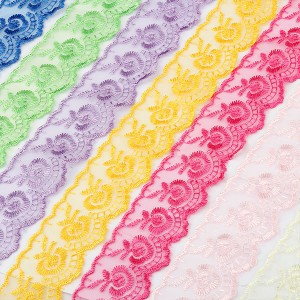 Manufacturer of Elastic Nylon Lace Trimming/ Stretch Lace Elastic Trim for Lingerie