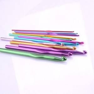 Factory Price China New Style Soft Handle TPR Aluminum Crochet Hook Size 8.0mm