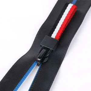 Hot Sale for China Single/Double Open Resin Zipper Bronze Silver Golden Coated Metal Zippers